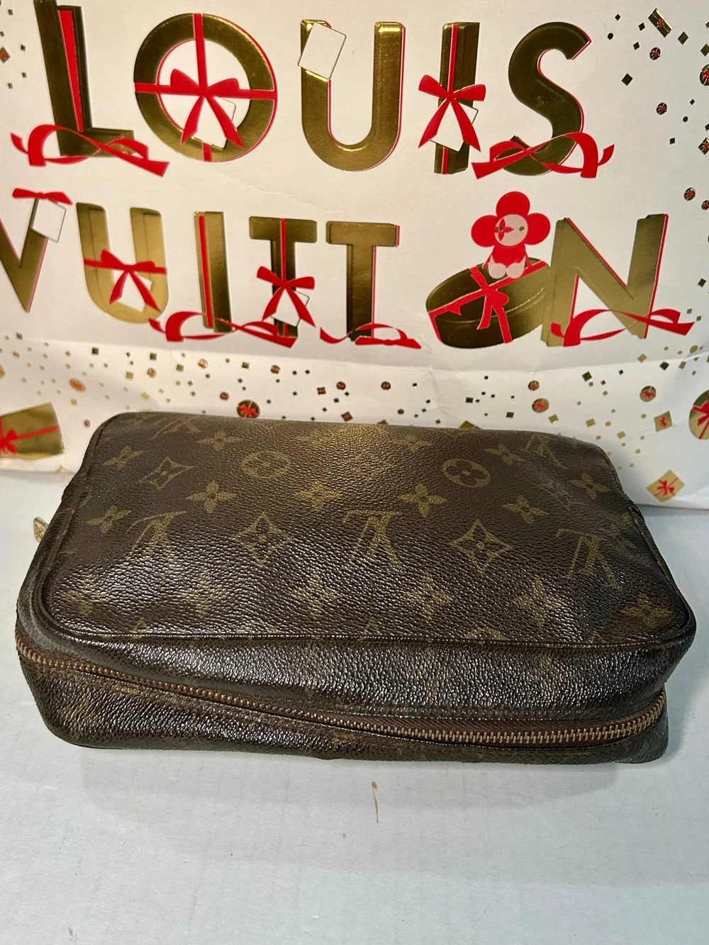 Auth Louis Vuttion Monogram Vanity pouch